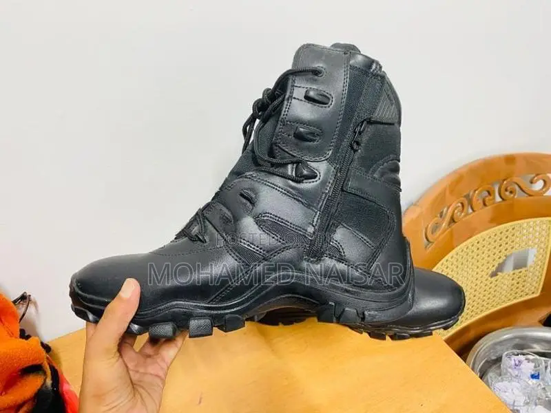 Military Black Combat Boot