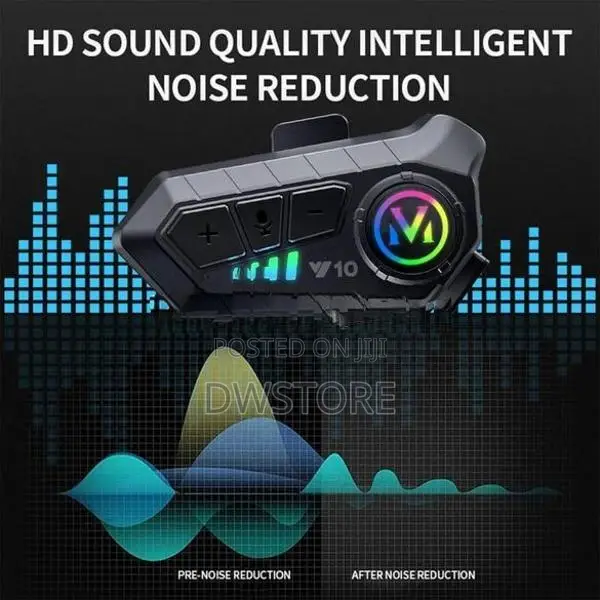 Y10 Motorcycle Helmet Bluetooth Headset Wireless Waterproof Hands-Free