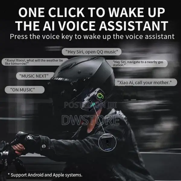Y10 Motorcycle Helmet Bluetooth Headset Wireless Waterproof Hands-Free