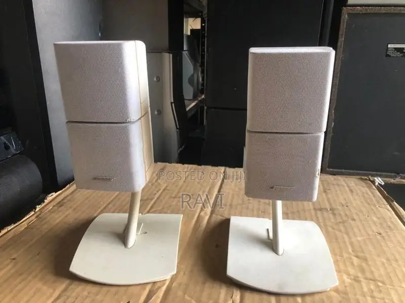 bose double cube speakers and stands