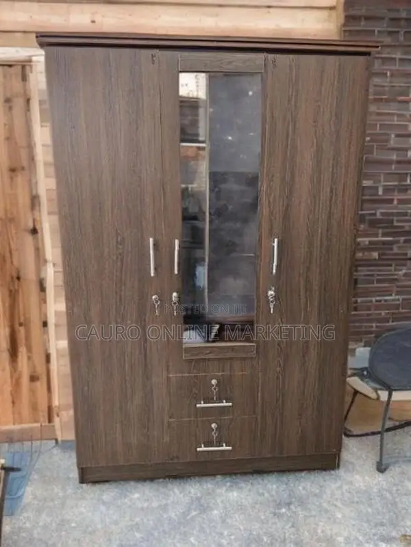 New Melamine 3 Door Wardrobe 6*4 Ft Cupboard Large