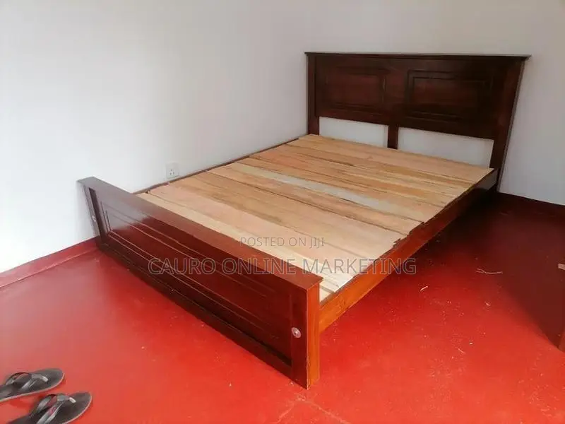 new teak box bed with spring mattress