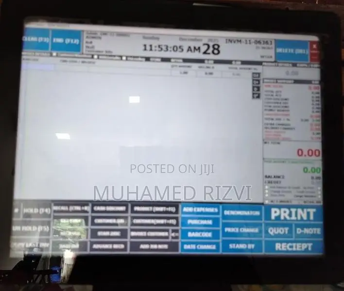 POS System with Touch Screen