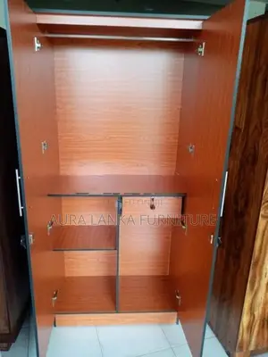 Melamine 2 Door Cupboard with Mirror
