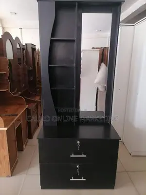 new black colour dressing table cupboard