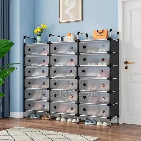 3 Row 7 Layer Dust Proof Shoe Rack 21 Layers