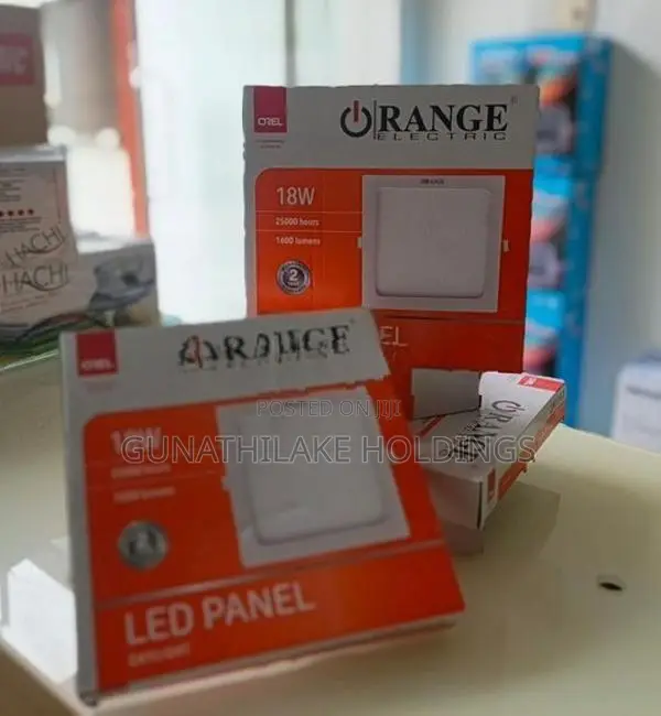 Orange 18 W Panel Light Sunk Squar