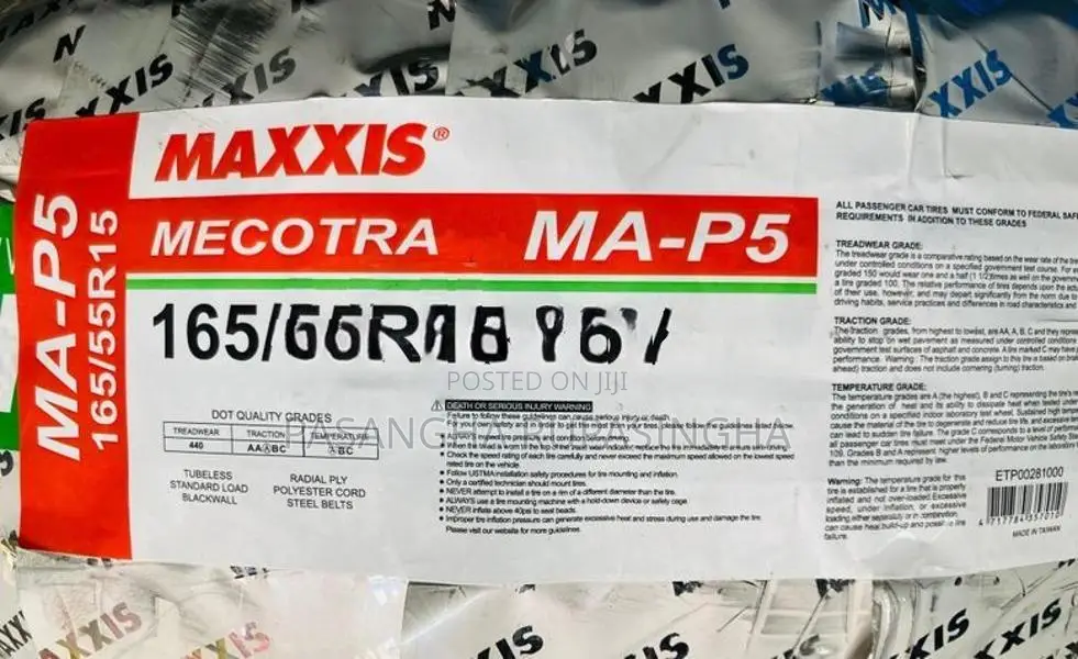 165/55R Maxxis Tyre (TAIWAN) - WAGONR SPACIA HUSTLER