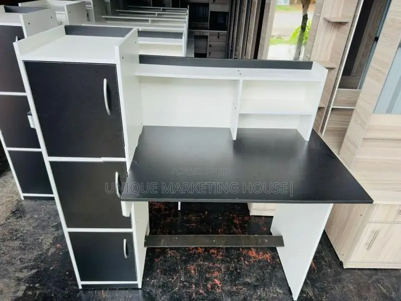 Modern Side 3 Cupboard Black and white Study Tables
