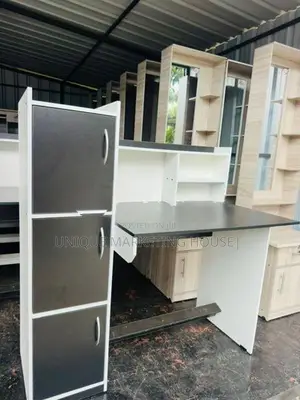 Modern Side 3 Cupboard Black and white Study Tables