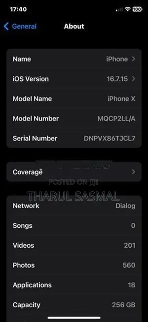 Apple iPhone X (Used)