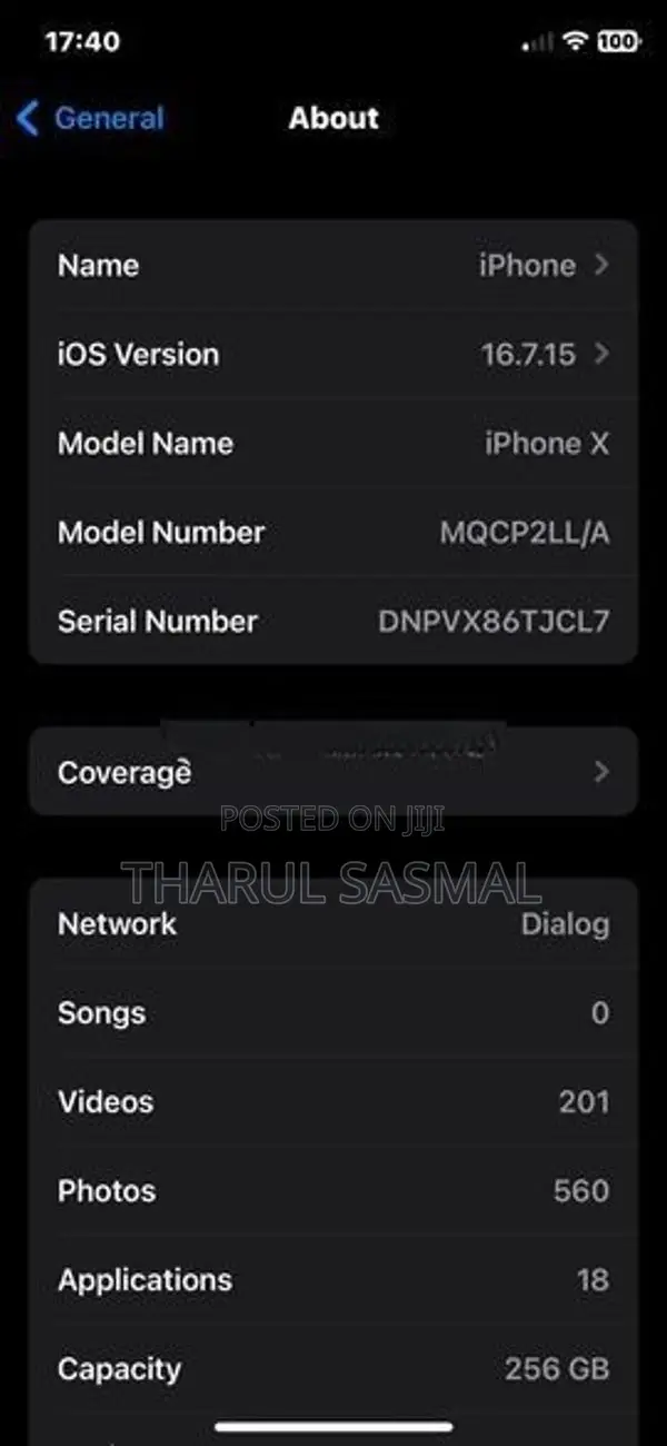 Apple iPhone X (Used)