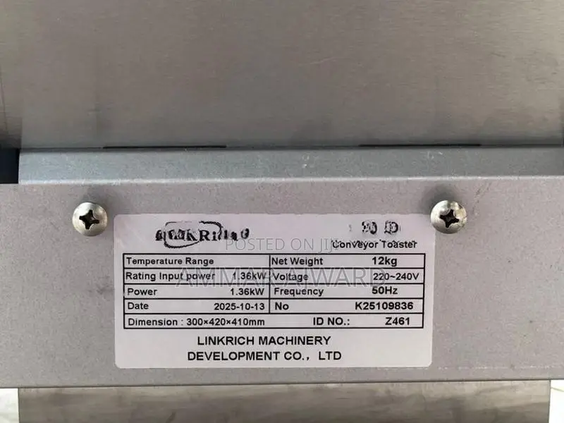 Commercial Conveyor Toaster
