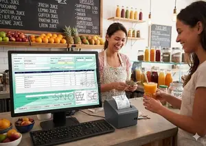 Juice Bar POS System for Manage Staff