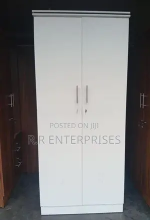 New 2 Door White Melamine Wardrobes
