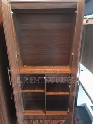 New 2 Door Brown Melamine Wardrobes