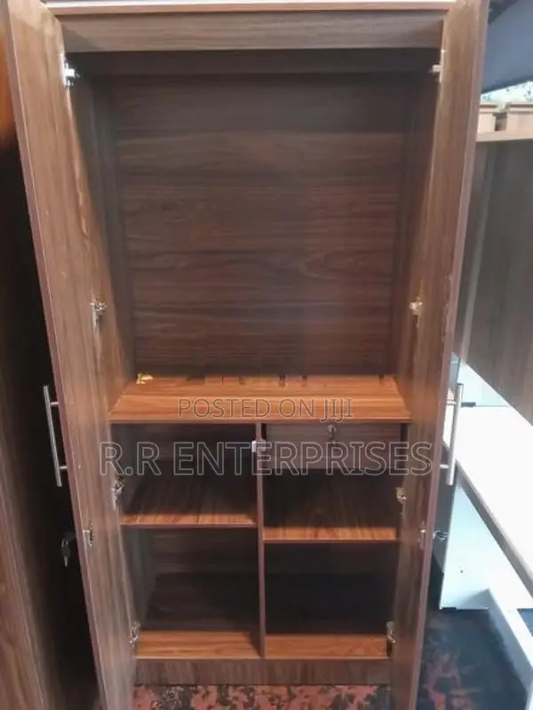 New 2 Door Brown Melamine Wardrobes