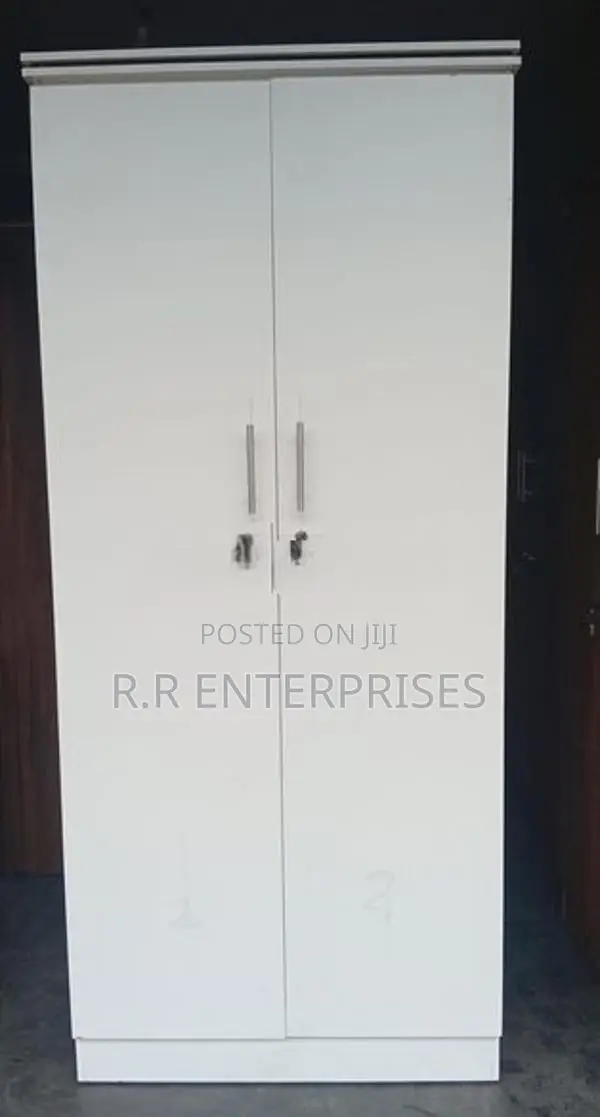 New 2 Door White Melamine Wardrobes
