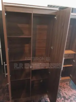 New 2 Door Brown Melamine Wardrobes
