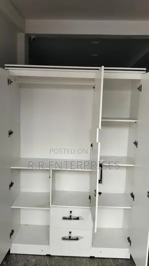 New 3 Door White Melamine Wardrobes