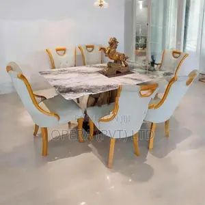 Luxury 6 Chair Dining Table Set