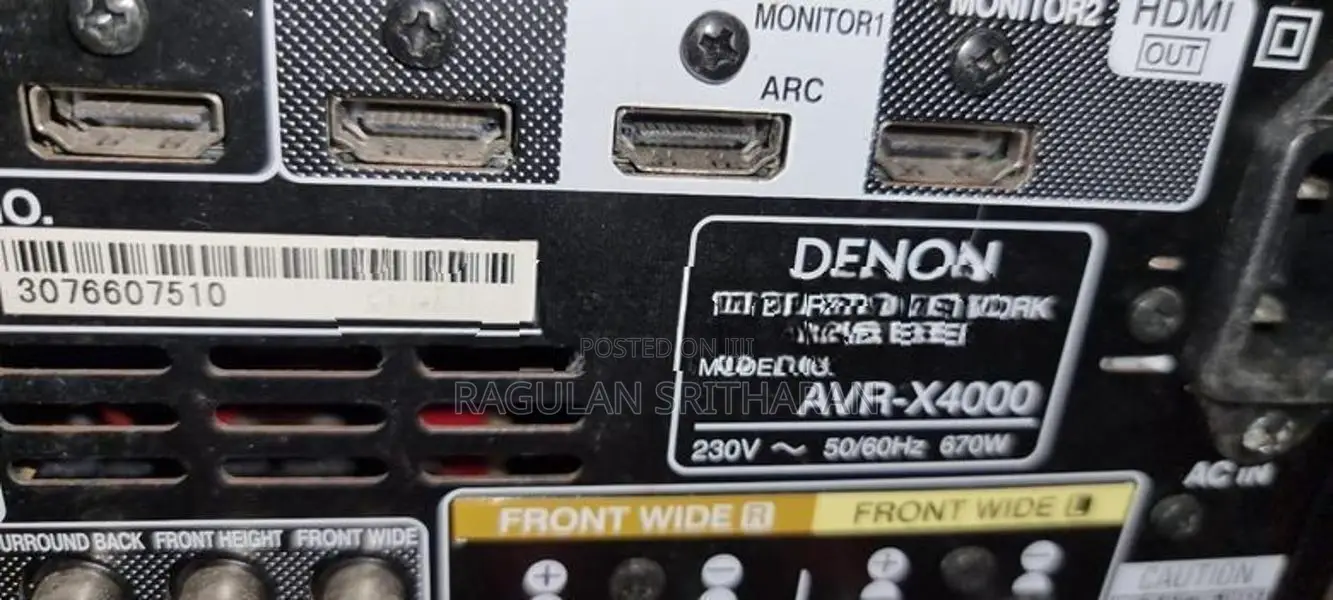 Denon AVR-X4000 Speaker