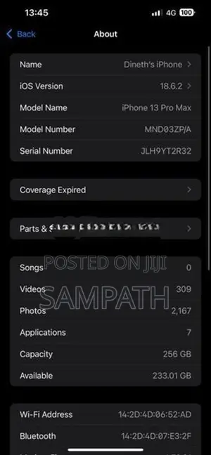 Apple iPhone 13 Pro Max 256GB (Used)