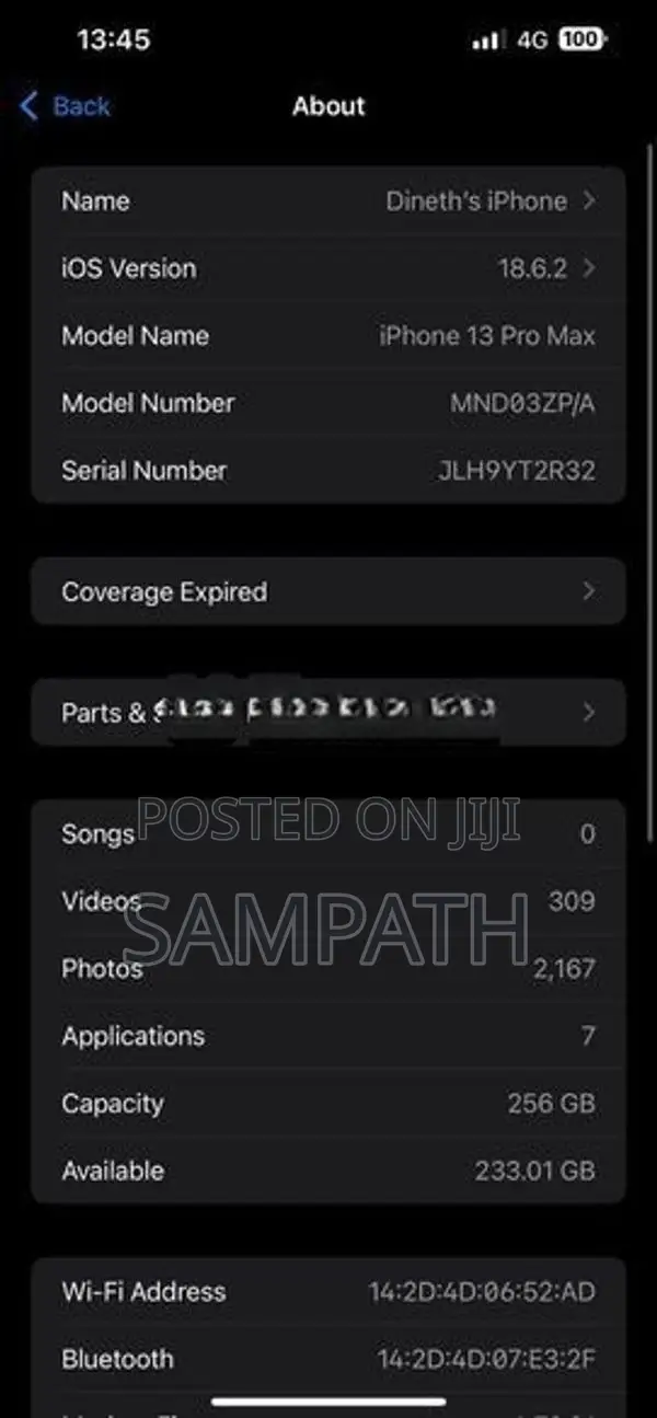Apple iPhone 13 Pro Max 256GB (Used)