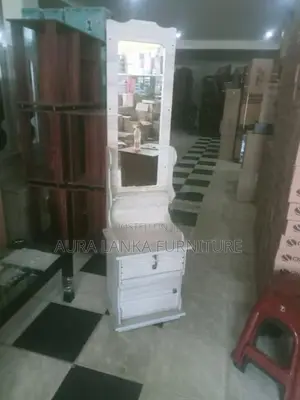 Melamine Single Dressing Table with Cupboard