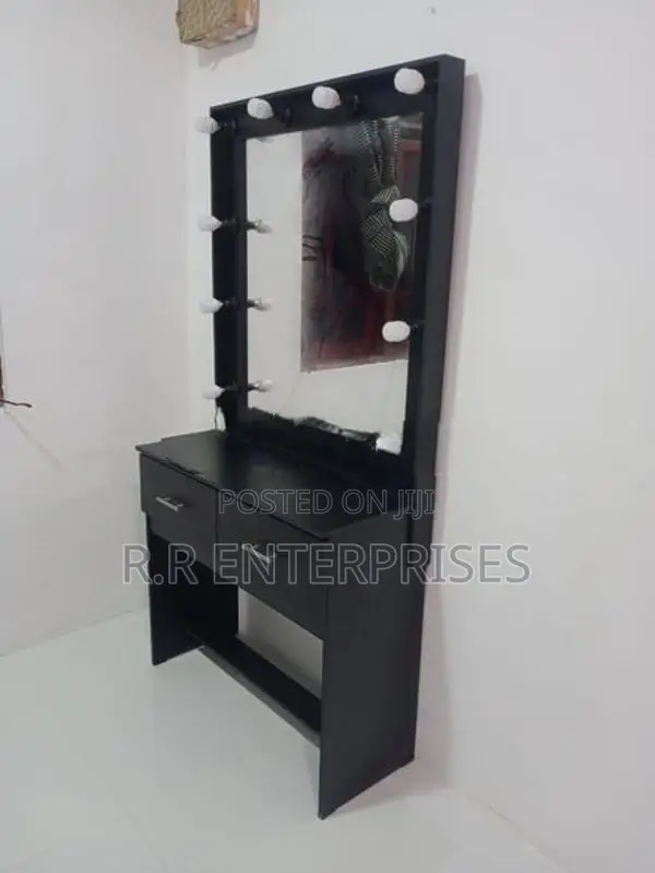 New Black Melamine Dressing Table