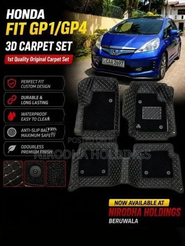 3D Carpet Set for Honda Fit GP1/GP4