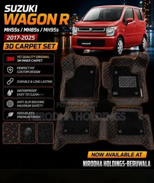 3 D Carpet Set for Suzuki Wagon R