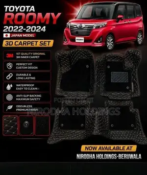 3D Carpet Set for Toyota Roomy