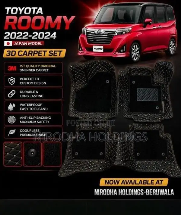 3D Carpet Set for Toyota Roomy