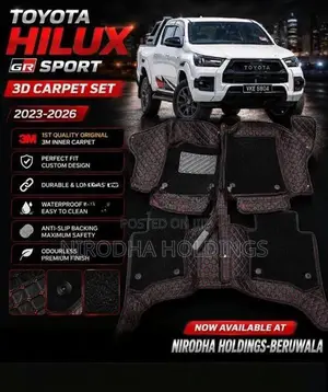3D Carpet Set for Toyota Hilux GR Sport