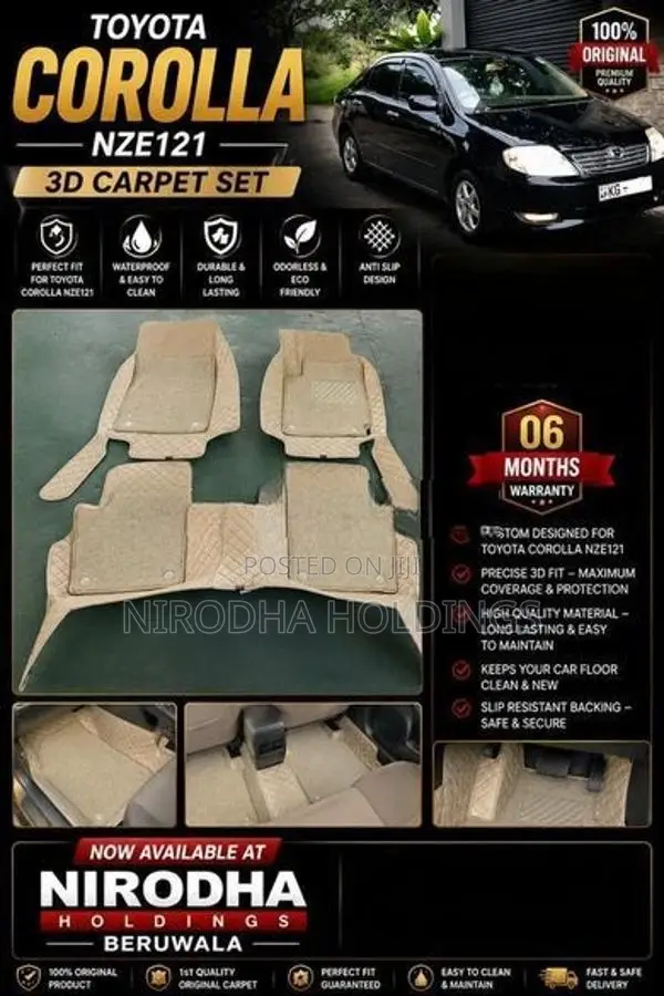 3D Carpet Set for Toyota Corolla NZE121