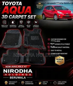3D Carpet Set for Toyota Aqua