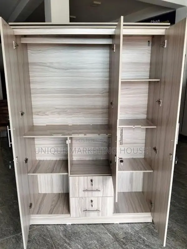 Modern America White 3D Camiliya Wardrobe