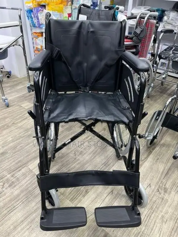Wheelchair black edition with safety belt