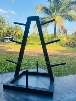 Heavy-Duty Gym Plate Tower