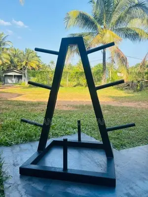 Heavy-Duty Gym Plate Tower