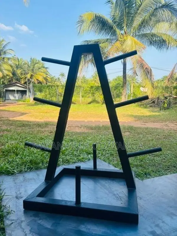 Heavy-Duty Gym Plate Tower