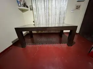Teak Wood Dining Table 78” x 40” with 10mm Tempered Glas
