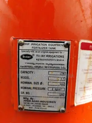 Fertilizer Spray Tank