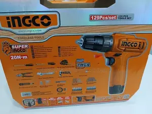 INGCO129-Pcs 12V Cordless Drill and Hand Tool Set Herman HT 0687