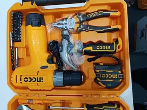 INGCO129-Pcs 12V Cordless Drill and Hand Tool Set Herman HT 0687