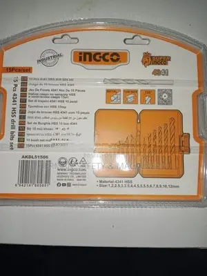 INGCO 15-Piece HSS Industrial Drill Bit Set Herman HT 0691