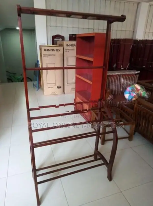 teak towel rack (N-6)