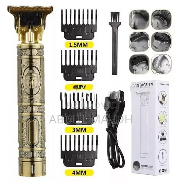 Vintage T9 Metal Body Rechargeable Trimmer