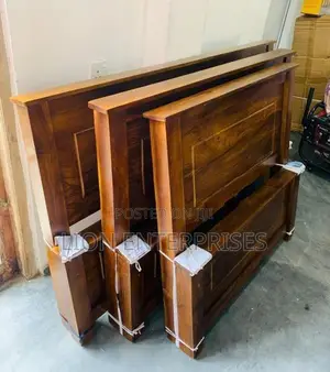 72×48 Teak Modern Box Beds